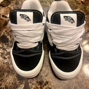 Vans Kids Classic Black and White Sneakers